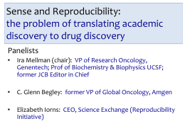 the problem of translating academic discovery to drug discovery