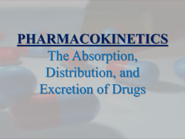 absorption, distribution metabolism and elimination of drugs