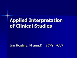 Applied Interpretation of Clinical Studies