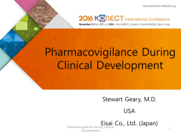 S10-2_Stewart Geary_Pharmacovigilance During Clinical