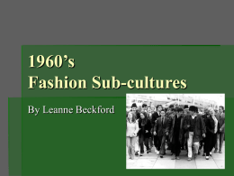1960`s Subculture