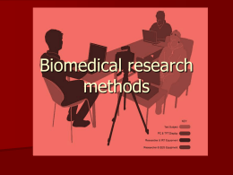 Biomedical research methods