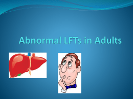 Abnormal LFTs in Adults