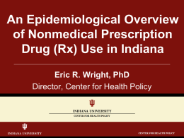 Prescription Drug Abuse EPI Profile Presentation