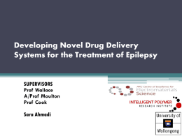 Developing Novel Drug Delivery Systems for the Treatment of Epilepsy