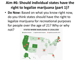 Aim #6: Should individual states have the right to legalize marijuana