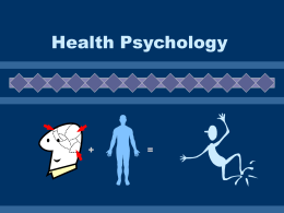 Health Psychology - Le Moyne College