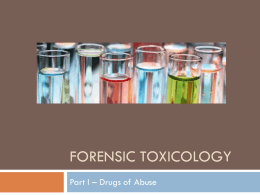 Forensic toxicology