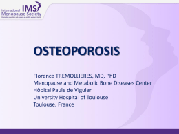 Osteoporosis treatment - International Menopause Society