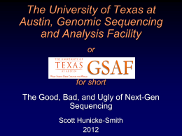 Sequencers - UT Austin Wikis - The University of Texas at Austin