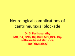 Size: 4 MB - neurological complications neuraxial blockade