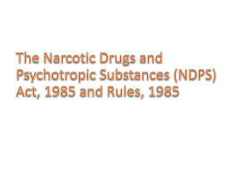 5. narcotic drugs….