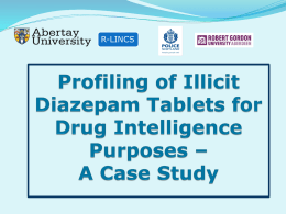 Profiling of Illicit Diazepam Tablets for Drug Intelligence Purposes