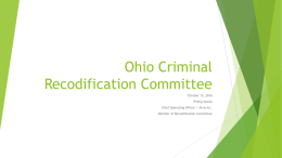 (3-C) Ohio Criminal Recodification Committee Phil Nunes