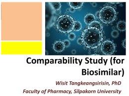 Comparability Study (for Biosimilar)