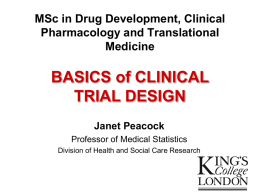 basics of clinical trial design July 2014 v1.4x