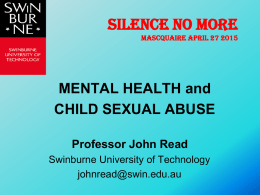 Mental health and child sexual abuse