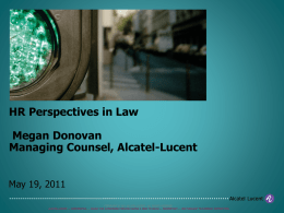 Megan Donovan - HR Perspectives in Law