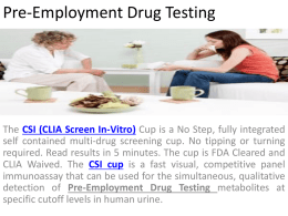 Pre-Employment Drug Testing