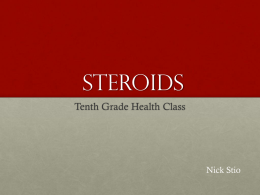 Steroids Powerpoint
