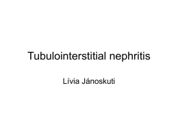 Tubulointerstitial nephritis