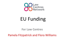EU Funding - Law Centres Network