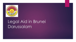 Legal Aid in Brunei Darussalam