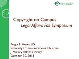 Open Access and Copyright - Office of Legal Affairs