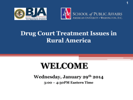 Rural Drug Courts Challenges and Solutions