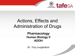 drugs - TAFE SA Learn