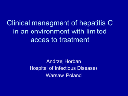 Epidemiologia HCV w Polsce