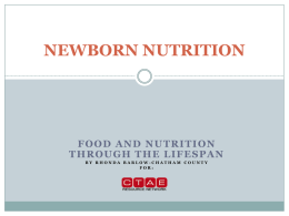 infant nutrition and formula feeding
