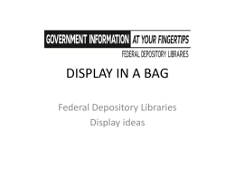display in a bag