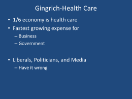 Gingrich-Health Care