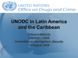 UNODC Programming in Latin America and the Caribbean