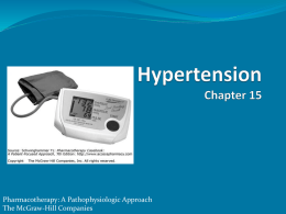Hypertension - Pharmacy427