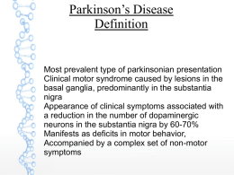 Parkinson`s Disease Definition