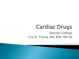 Cardiac Drugs - medicallyoung