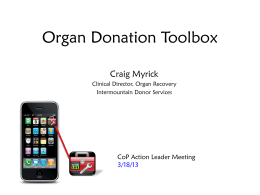 Organ Donation Toolbox