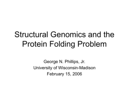 Structural Genomics - KSU Faculty Member websites