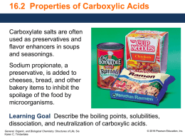 2 Properties Carboxylic Acids GOB Structures