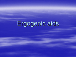 Ergogenic Aids