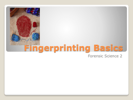 Fingerprinting Basics