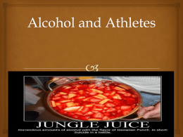 Alcohol and Athletes