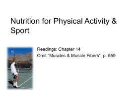 Sport / Fitness Nutrition