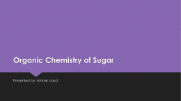 Organic chemistry of sugar