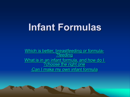 What is in an infant formula, and how do I choose the right one?