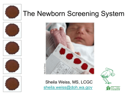 What is the average TSH value in the Newborn Screening Lab for a