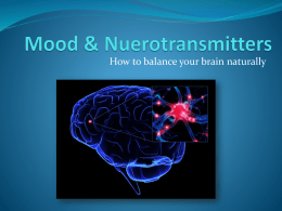 Mood & Nuerotransmitters - Center for Optimal Health