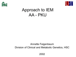 Approach to IEM AA - PKU